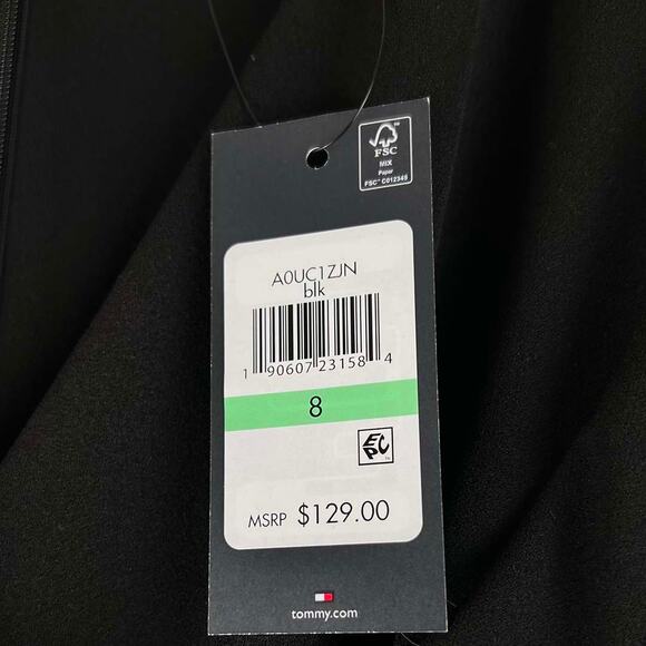 CYBER MONDAY! Tommy Hilfiger Ruffled Sleeve Cropped Jumpsuit Size 8 NWT - Picture 9 of 15